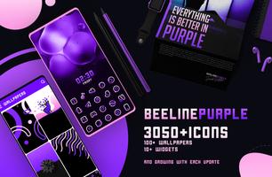 BeeLine Purple Iconpack poster