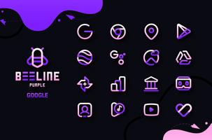 BeeLine Purple Iconpack screenshot 2