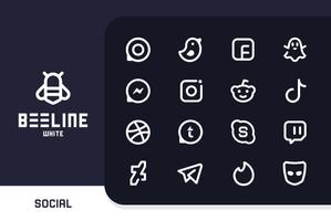 BeeLine White Iconpack скриншот 2