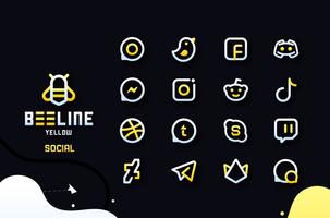 BeeLine Yellow IconPack скриншот 3