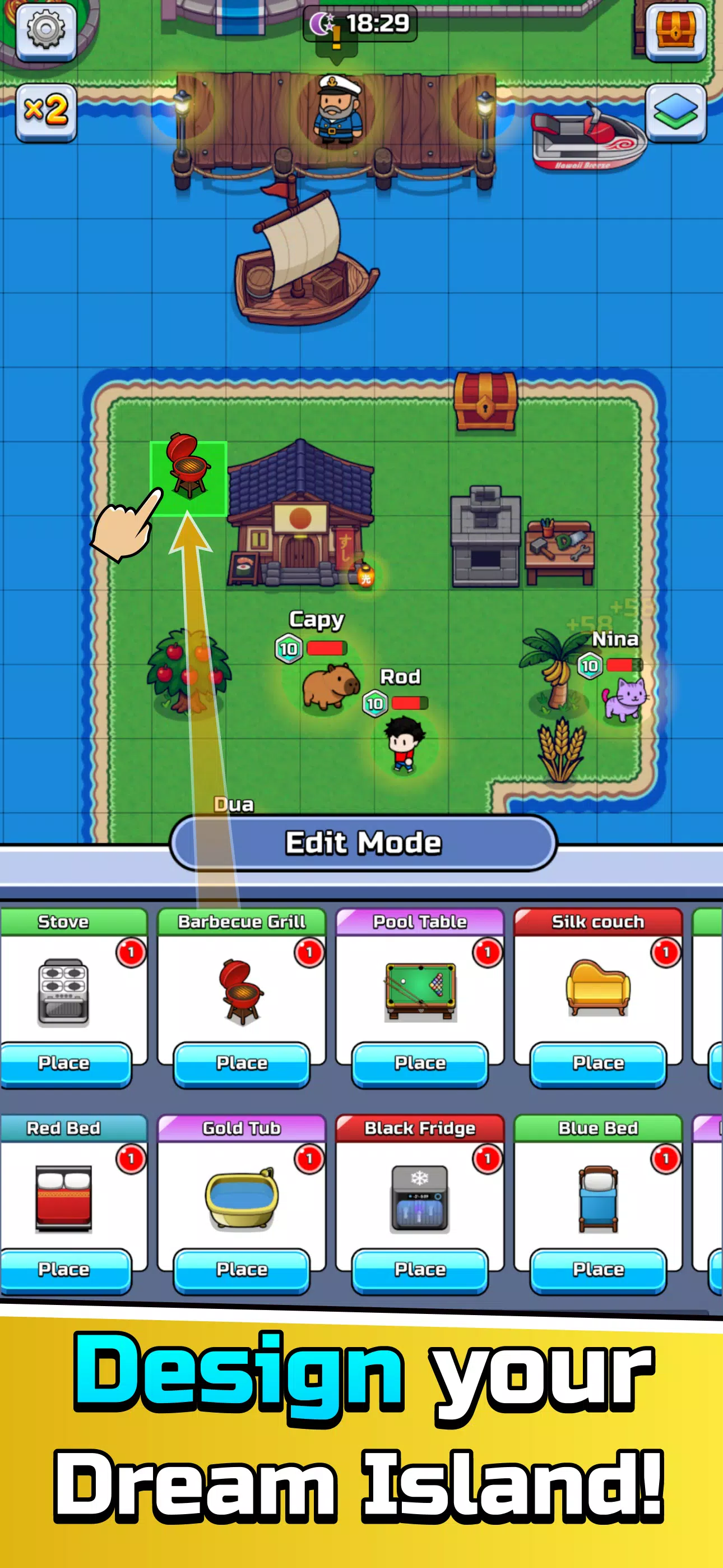 Island Breeze: Capybara & Farm