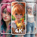 Cute Doll Wallpapers Girly 4K APK