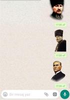 WhatsApp Atatürk Çıkartmaları - WAStickerApps captura de pantalla 1