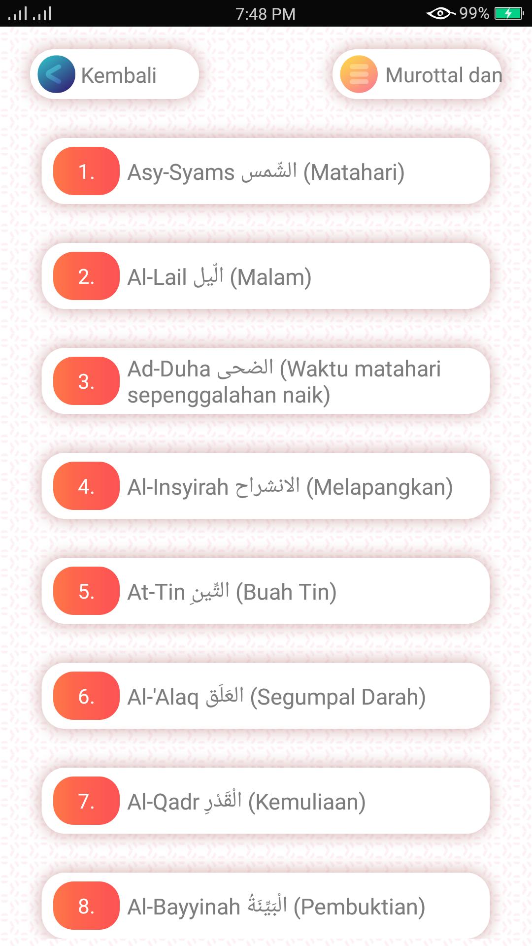 Android용 Hafalan Surat Surat Pendek AlQuran - APK 다운로드