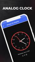 항상 화면에 디지털 시계 및 아날로그 시계 앱 표시 스크린샷 1