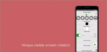 Always visible screen rotation