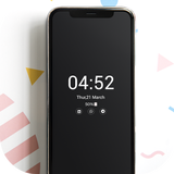Amoled Clock Always On Display & Black Wallpapers icon