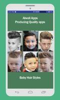 Styles de cheveux pour bébé Affiche