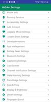 Hidden Settings For Android تصوير الشاشة 1