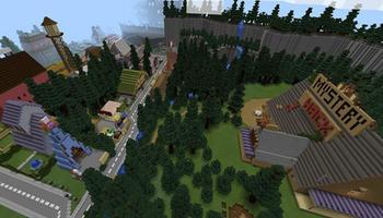 Gravity Falls Map and Skins Pack for MCPE plakat