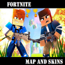 APK Map and skins Fortnite for MCPE