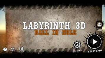 Labyrinth 3D Ball In Hole Affiche