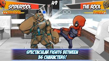 Super heróis 2 Jogos de luta Cartaz