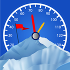 GPS альтиметр, компас, погоды иконка