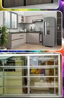 aluminum kitchen cabinet desig পোস্টার