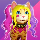 Cats run 3D icono