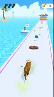 Cats run 3D Poster