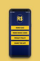 Free Robux Quiz - New Music id Codes capture d'écran 1