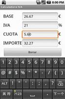 Calculadora IVA captura de pantalla 1