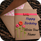 Name on Birthday Card icon