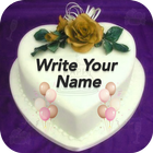 Name On Birthday Cake icône