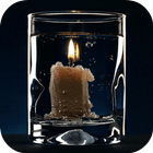 Burning Candle Live Wallpaper آئیکن