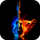 Burning Guitar Live Wallpaper aplikacja