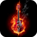 Fire and Guitar Live Wallpaper aplikacja