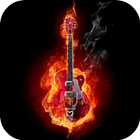 Fire and Guitar Live Wallpaper ไอคอน