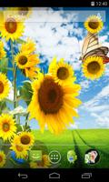 Sunflower Live Wallpaper تصوير الشاشة 1