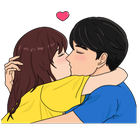 Animated Sticker Kiss иконка