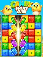 bonbons fruits cube Affiche