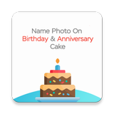 Birthday Anniversary Cake With Name And Photo Edit icône