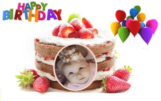Birthday Anniversary Cake With Name And Photo Edit imagem de tela 2
