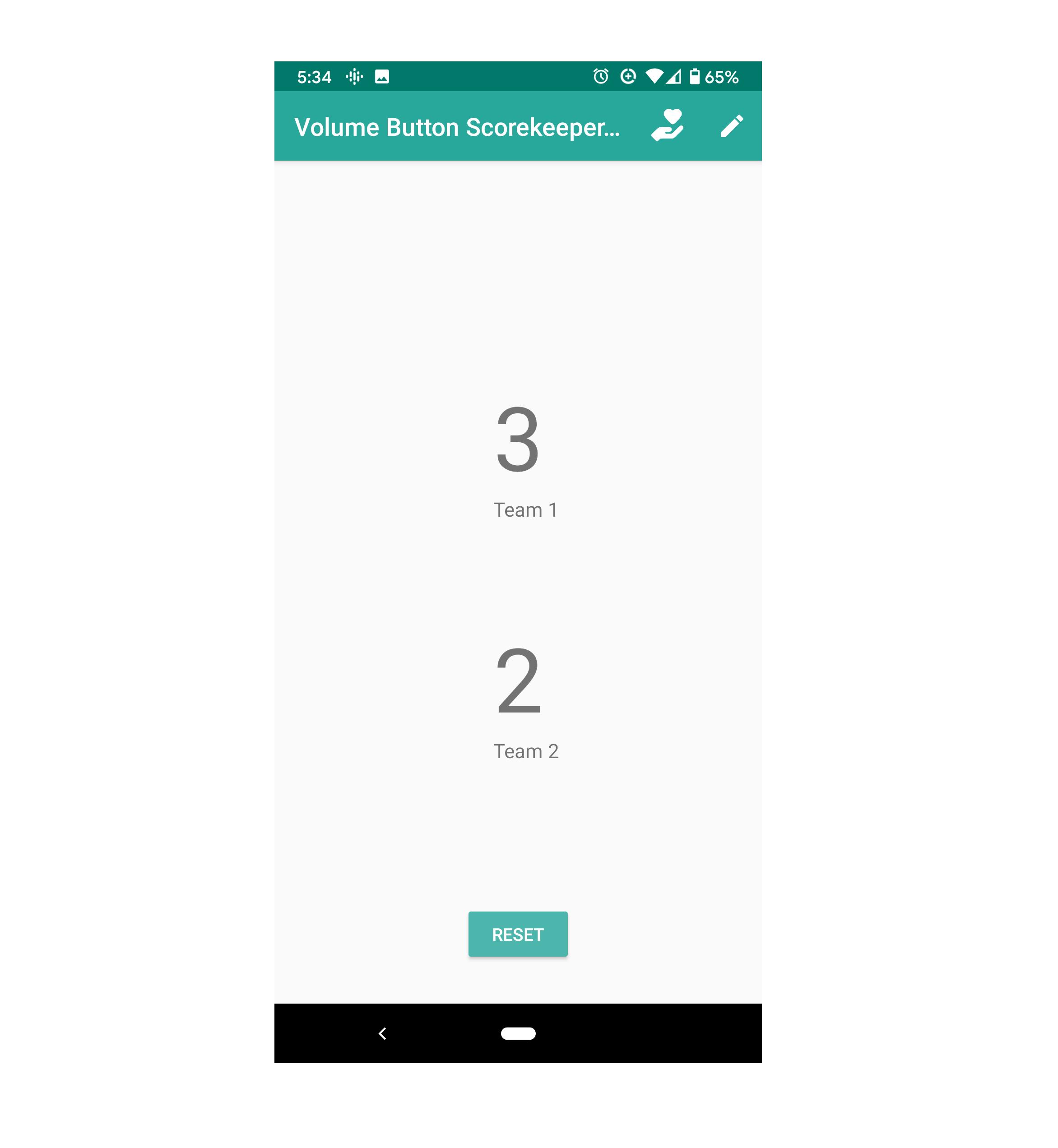 Volume button Volume button