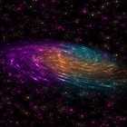 Multicolor Galaxy LWP icône