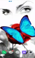 Butterfly Eyes Live Wallpaper ภาพหน้าจอ 1