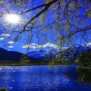 Blue Lake Evening LWP APK