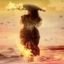 Fiery Ocean Girl LWP APK