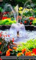 Flowers Park Fountain LWP Plakat