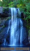 Forest Blue Waterfall LWP الملصق