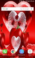 Red Hearts Live Wallpaper capture d'écran 1