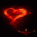 Smokey Red Heart LWP-APK