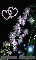 White Flowers Heart LWP पोस्टर