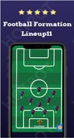Football Formation:LineUp11 Fo Plakat