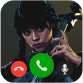 wednesday addams fake call