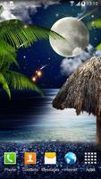 Tropical Night Live Wallpaper Affiche