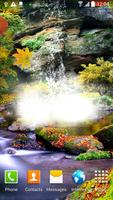 3D Autumn Waterfall poster