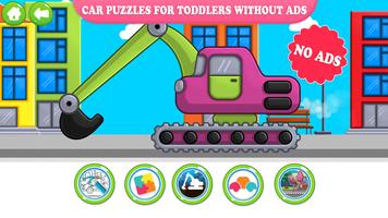 Puzzles de voiture enfants Affiche