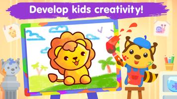 Coloring games for kids age 2 الملصق